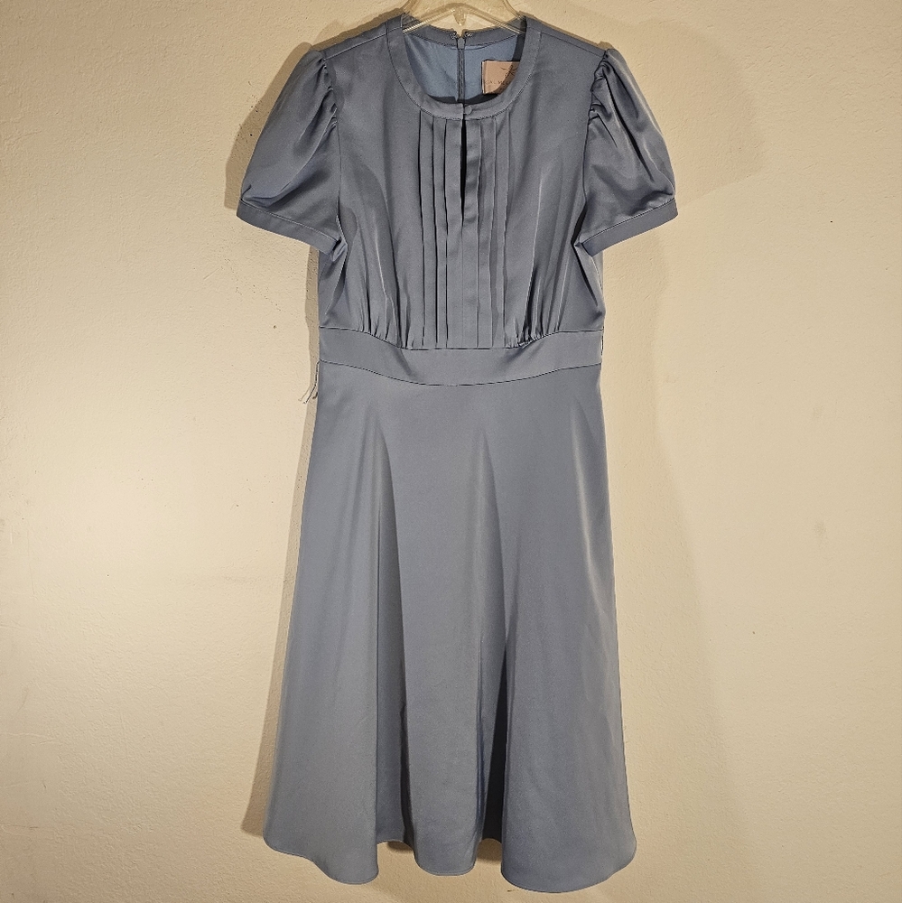 Gal Meets Glam Marilyn Satin Fit & Flare Dress